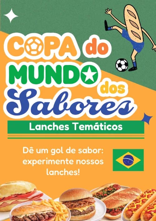 Sampapão e IDPC lançam cardápio temático da Copa do Mundo 2026 com receitas exclusivas de 10 países